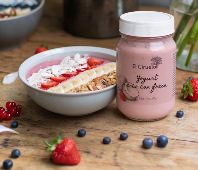 🍓🥥 Bowl de Yogurt de Coco con Fresa