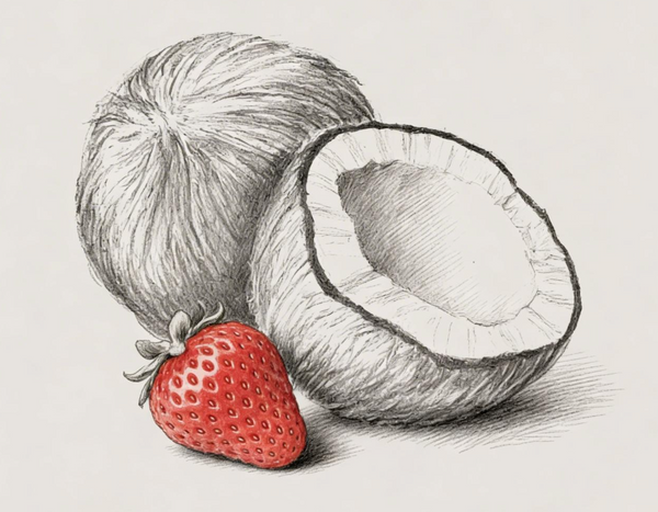 🍓 Yogurt de Coco con Fresa